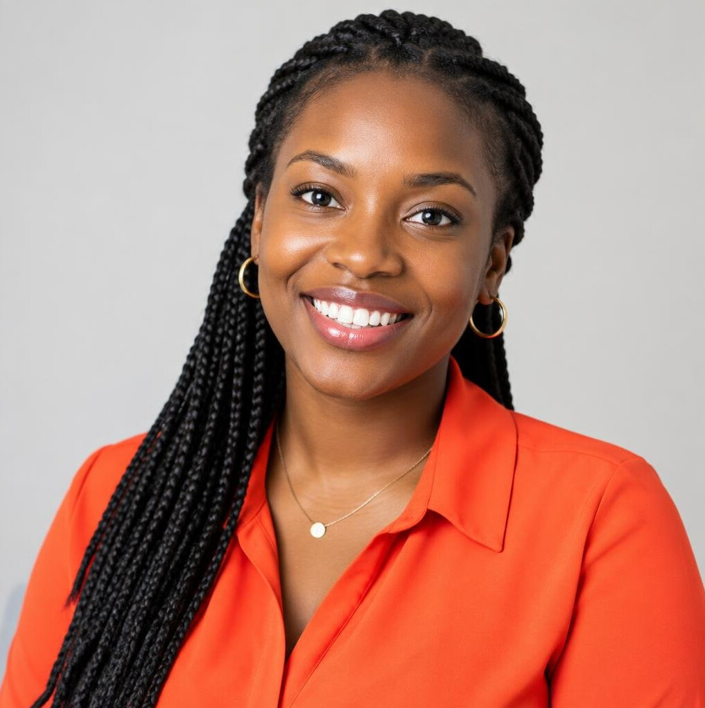 Young woman workflow producer portrait
